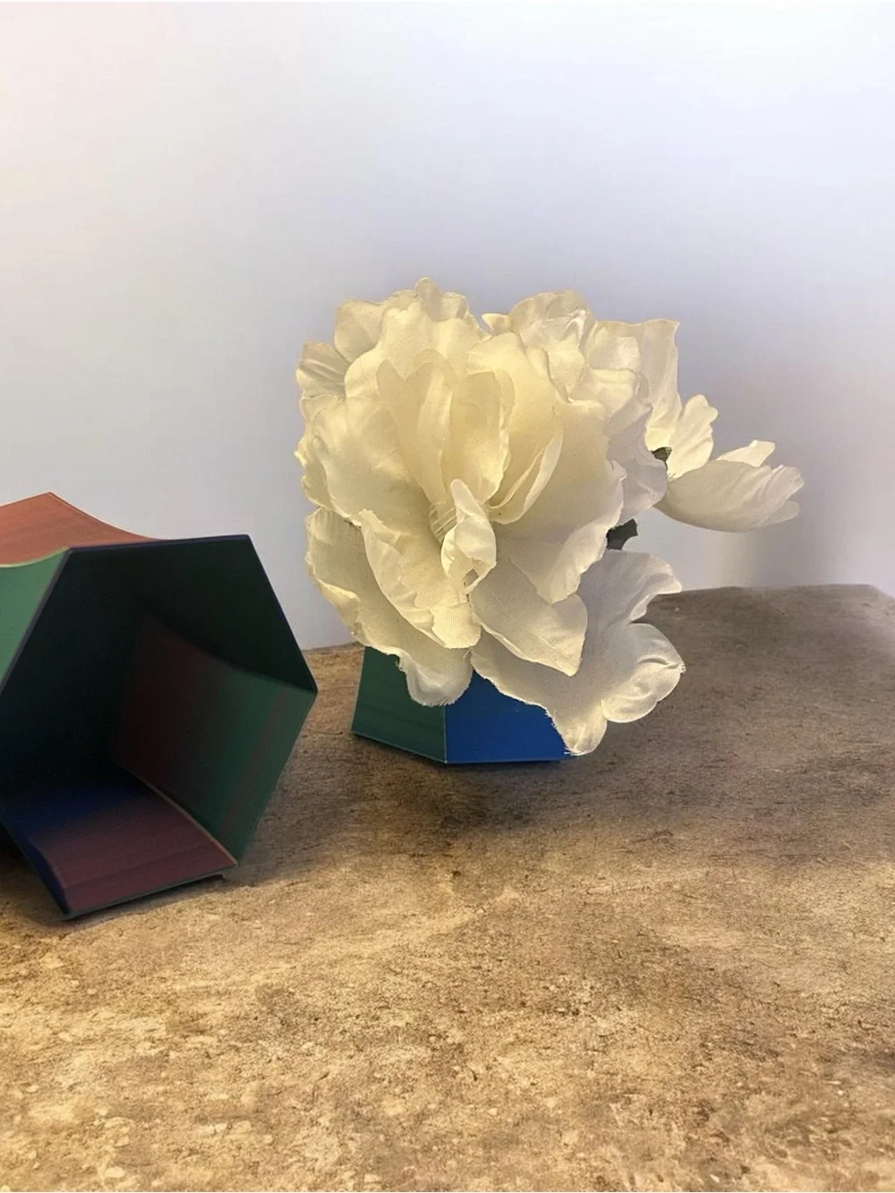 Modern Green Hexagonal Decorative Planter - Home Accents